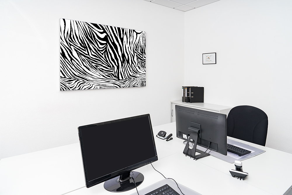 Artikelbild Absorberbild - Abstrakt Schwarz und Weiß 50x50x5,5cm