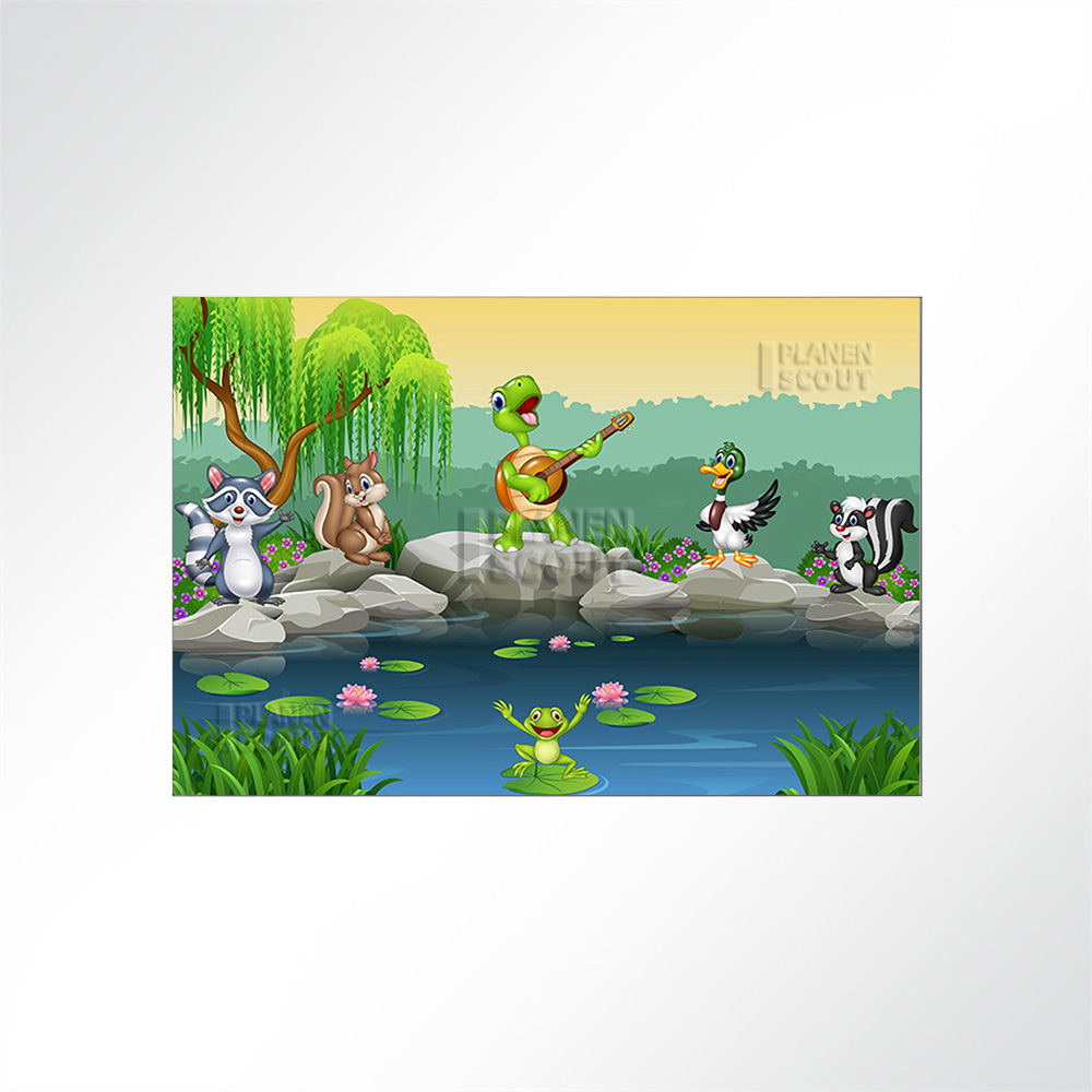 Artikelbild Absorberbild - Cartoon musizierende Tiere 50x50x5,5cm