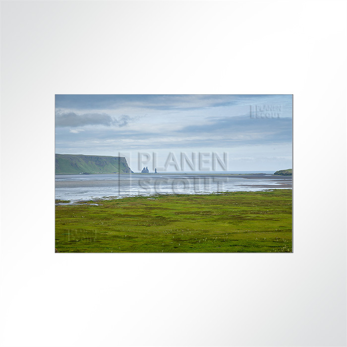 Akustikbild Island - Grüne Wiese und Wasser
