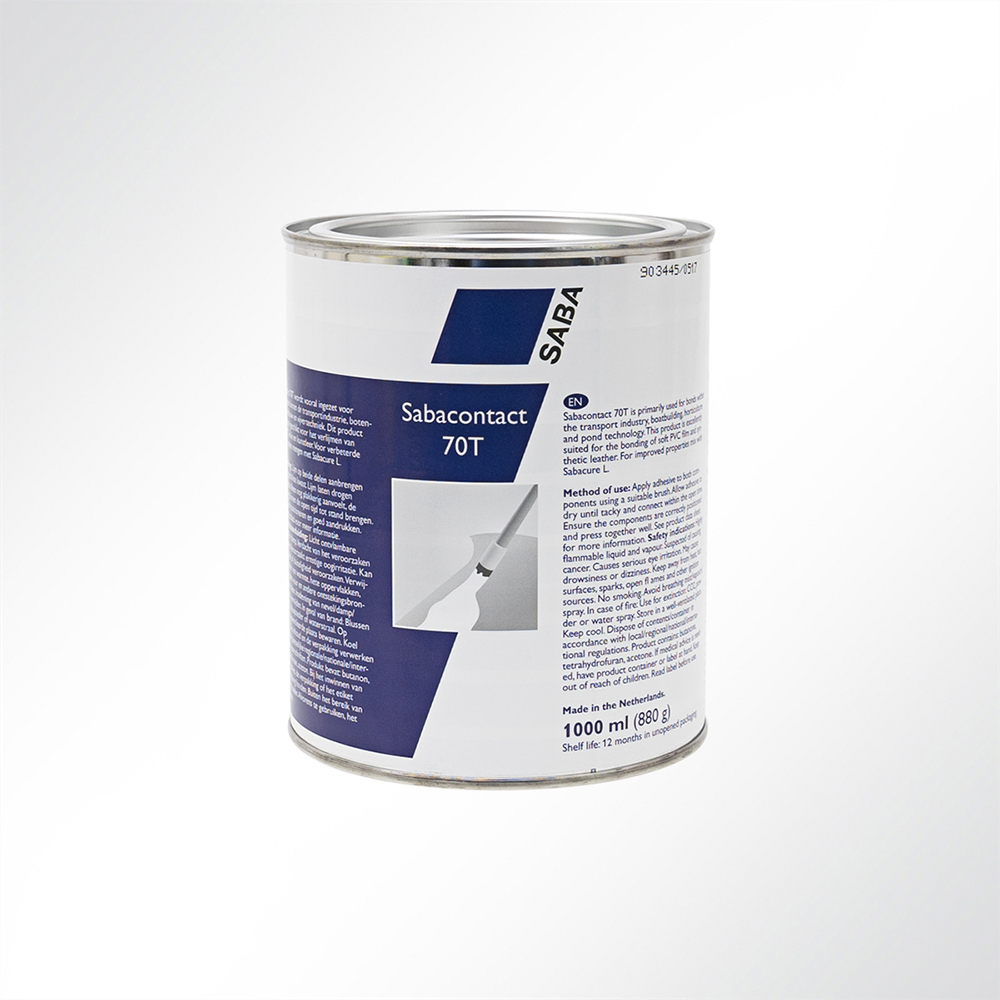 Artikelbild Saba 70T Kleber für LKW, PVC Plane, Teichfolien 1000ml