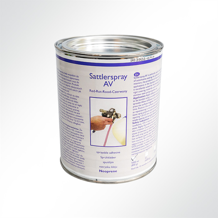 Saba Kontaktkleber für Kunstleder, Autokunstleder, Himmelstoff 1000ml