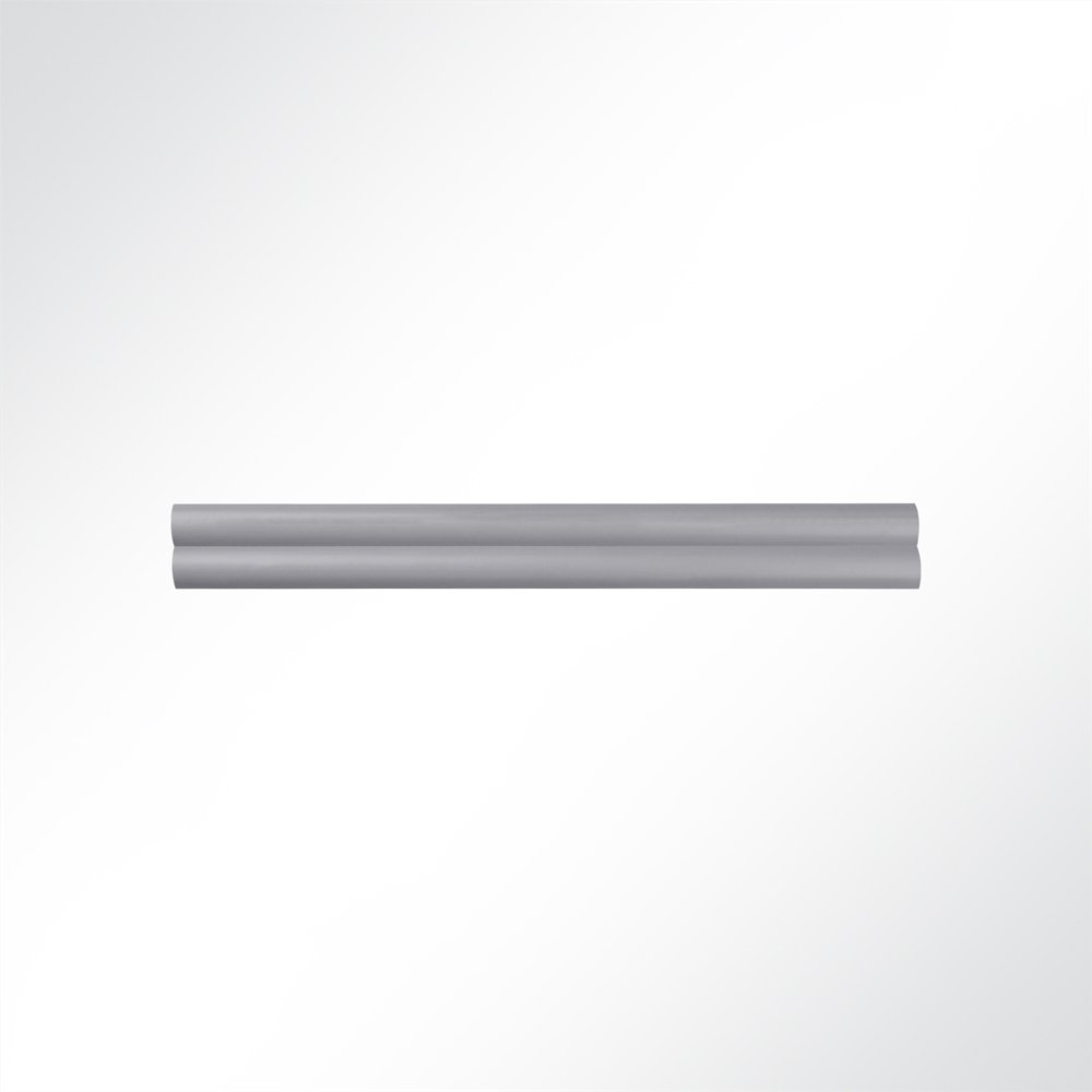 Artikelbild Doppelkederschiene Doppelkederleiste Kunststoff Grau für Keder 5,0-8,0mm Länge 3m