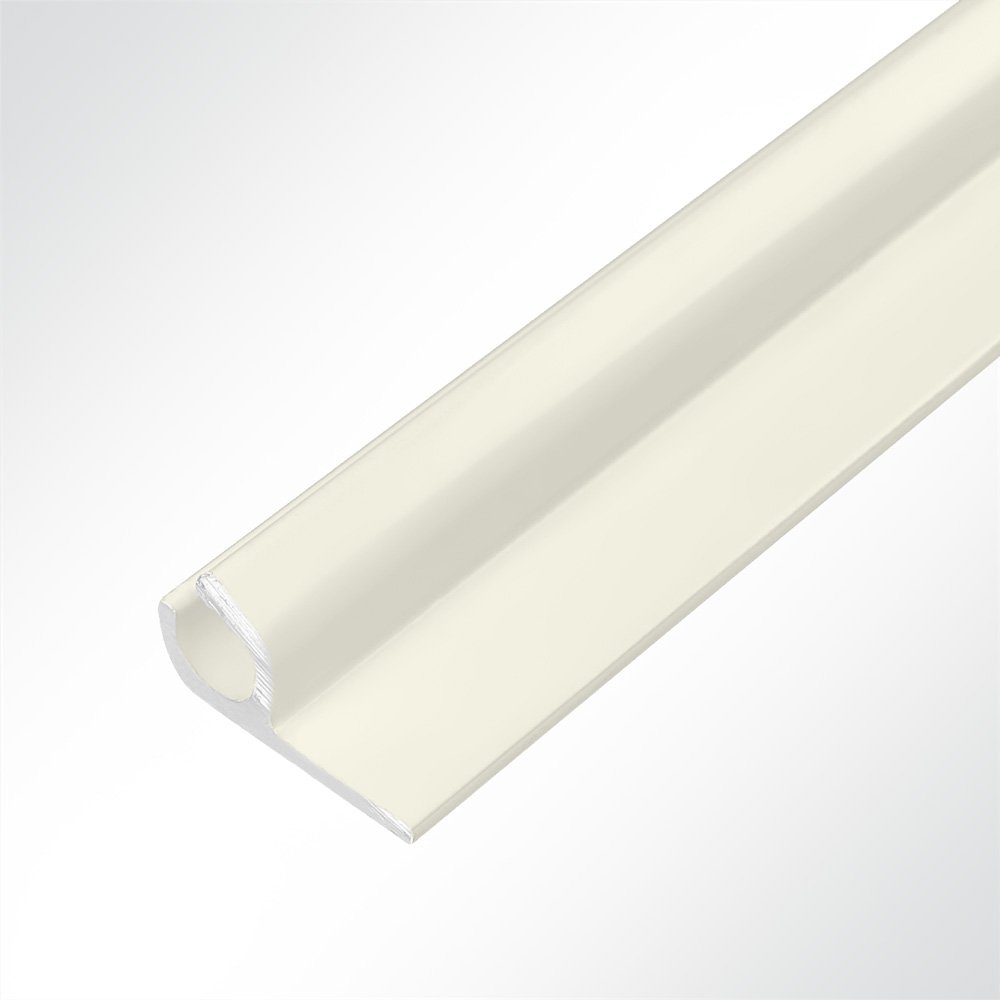 Artikelbild Kederschiene Kederleiste Kederprofil Aluminium Elfenbein für Keder 6,0-9,0mm Länge 1m