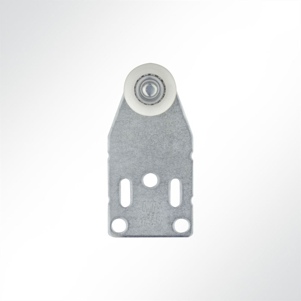 Artikelbild Doppelrolle verzinkt mit Nylonrollen für Laufschiene 35x30mm Tor Vorhangplane