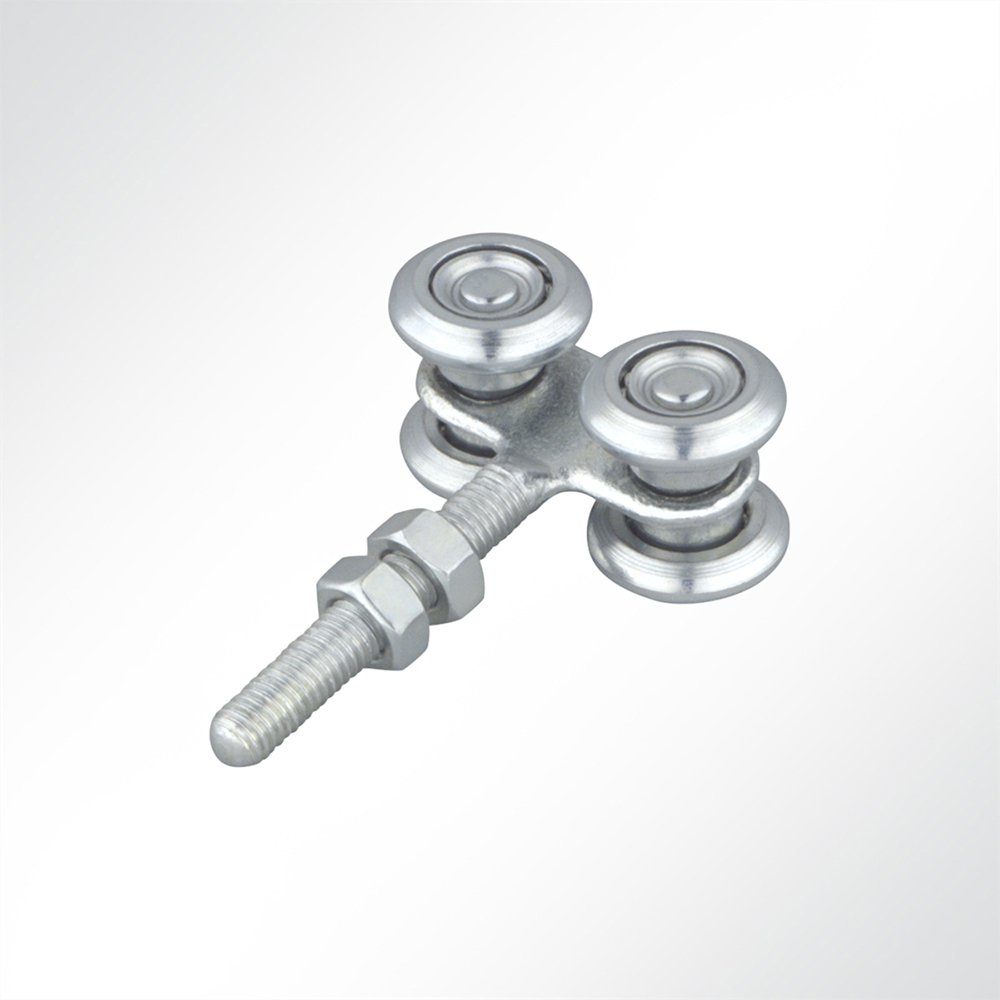 Artikelbild Laufrolle Vorhangrolle Führungsrolle 4-fach für Laufschiene 35x30mm M8