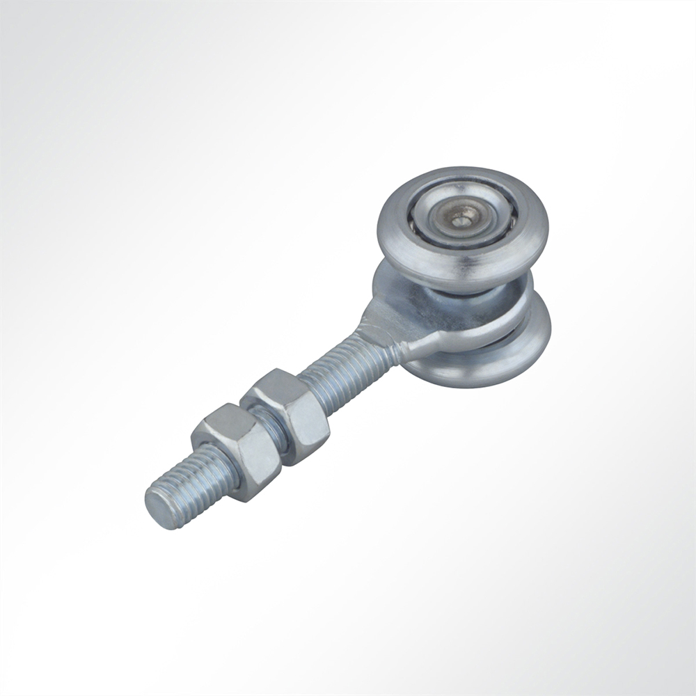 Artikelbild Laufrolle Vorhangrolle Führungsrolle verzinkt für Laufschiene 48x48 mm