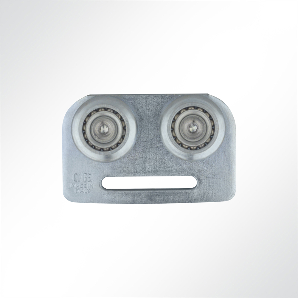 Artikelbild Rollenbock verzinkt mit Schlitz für Schiebetor, Tor Rollen für Profil 48x48mm