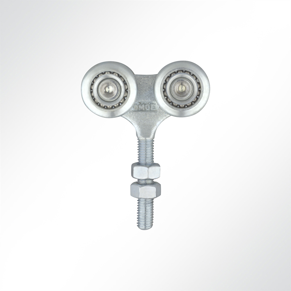 Artikelbild Rollenbock verzinkt für Schiebetor, Tor Rollen für Profil 48x48mm