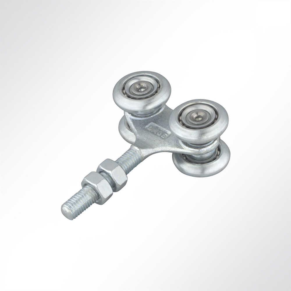 Artikelbild Rollenbock verzinkt für Schiebetor, Tor Rollen für Profil 48x48mm