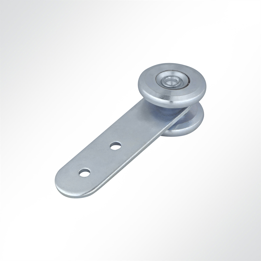 Artikelbild Laufrolle Vorhangrolle Führungsrolle verzinkt für Laufschiene 42x54mm