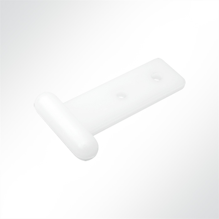 Stabgleiter Schienengleiter Kunststoff weiß