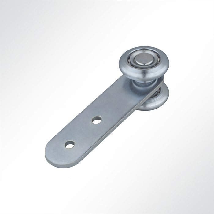 Doppelrolle verzinkt für Laufschiene 48x48mm Tor Vorhangplane
