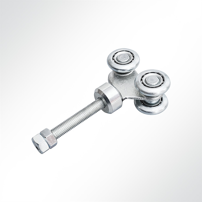Rollenbock verzinkt 360° drehbar für Schiebetor, Tor Rollen für Profil 48x48mm