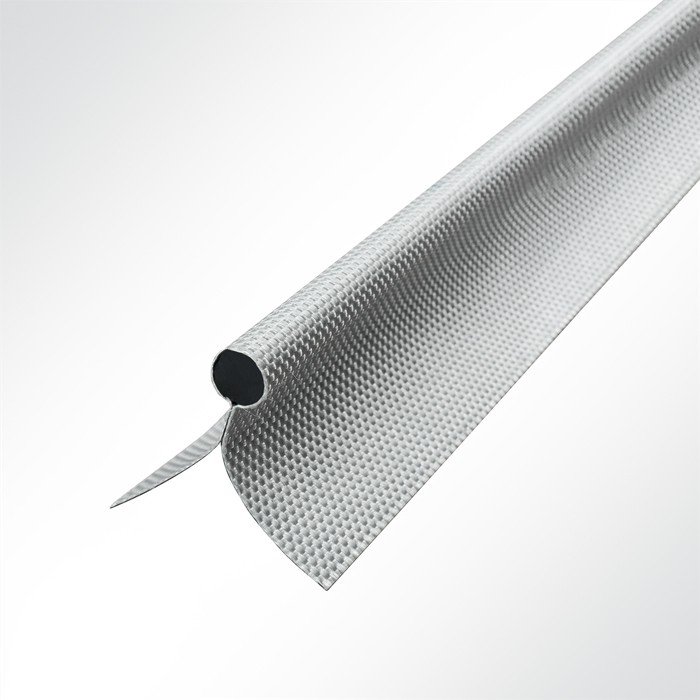 Kederband Keder Zeltkeder doppelfahnig 11,5 bis 13,5mm silbergrau