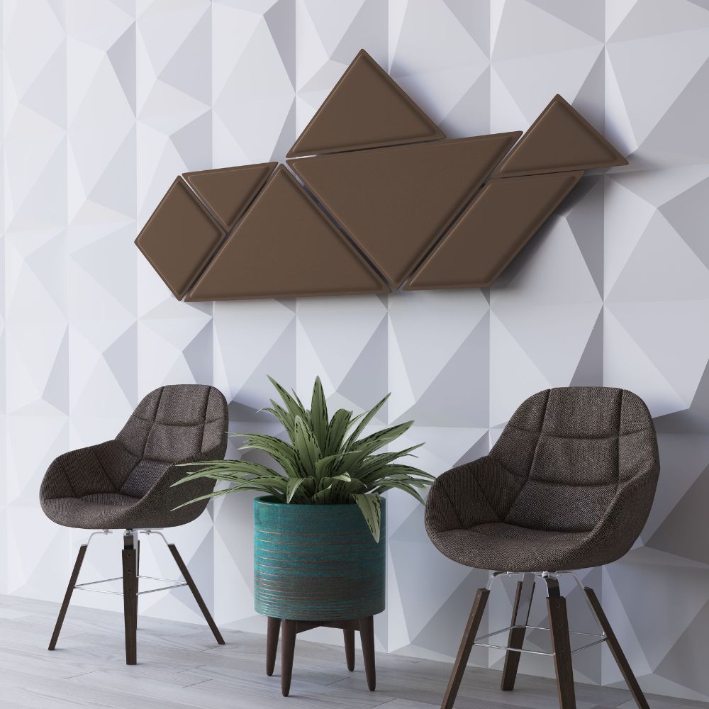 Artikelbild QP Tangram Akustikpaneele Akustikplatten ohne Montage-Kit Gelb 0053