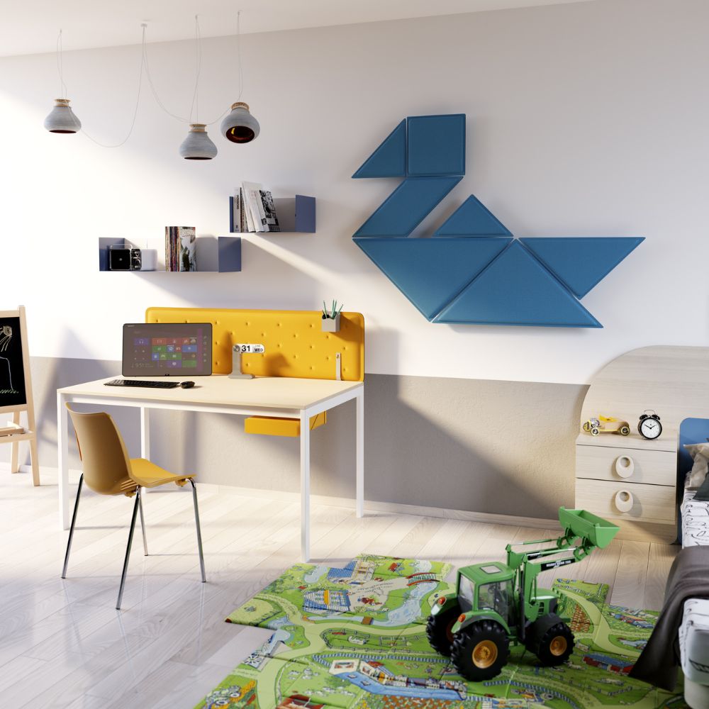 Artikelbild QP Tangram Akustikpaneele Akustikplatten ohne Montage-Kit Gelb 0053