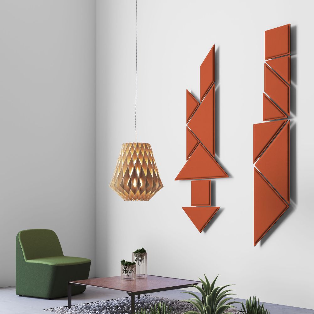 Artikelbild QP Tangram Akustikpaneele Akustikplatten ohne Montage-Kit Gelb 0053