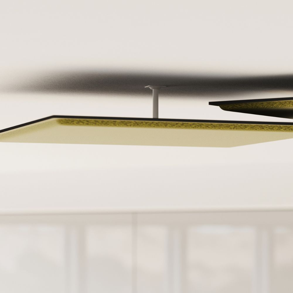 Artikelbild QP Square Akustikpaneele 59x59cm Orange 0120 Deckenplatte für Rasterdecken VE 4 Stück