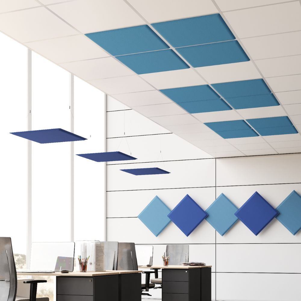 Artikelbild QP Square Akustikpaneele 59x59cm Orange 0120 Deckenplatte für Rasterdecken VE 4 Stück