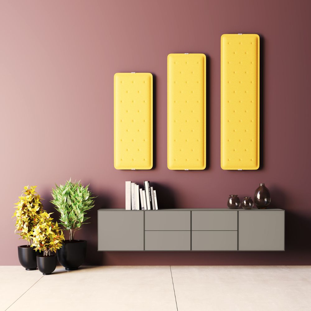 Artikelbild QP Flat Single Akustikpaneele Akustikplatten Schallabsorber 60x40cm Orange 0120