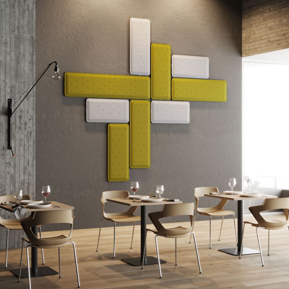 Artikelbild QP Flat Single Akustikpaneele Akustikplatten Schallabsorber 60x40cm Orange 0120