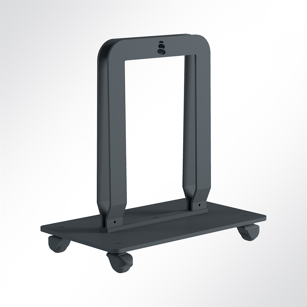 Artikelbild QP Akustikpaneele-Halterung für Single Paneel mit Rollen Schwarz 7016