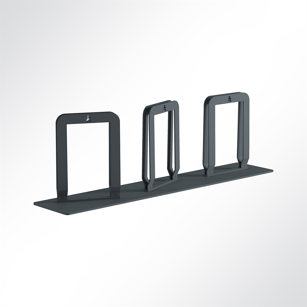 Artikelbild QP Akustikpaneele-Halterung für Triple Paneel ohne Rollen Schwarz 7016