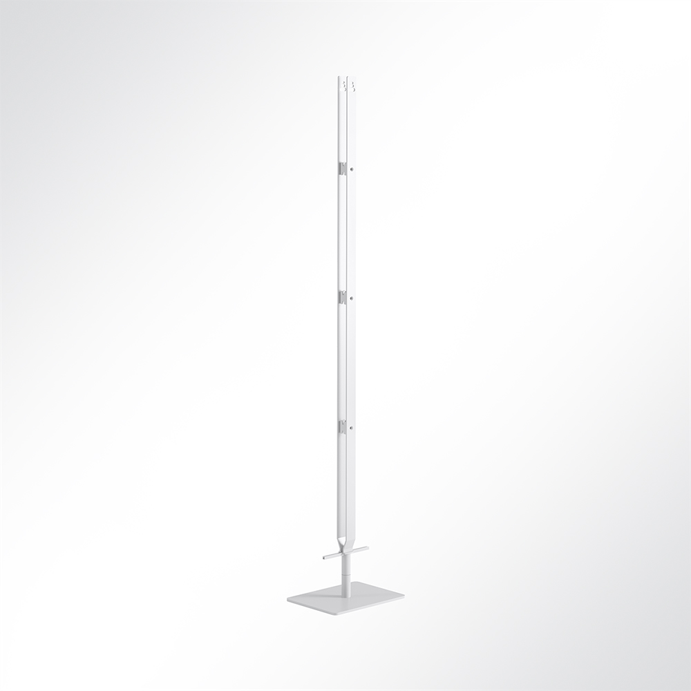 Artikelbild QP Akustikpaneele-Ständer für 4 Single Paneele horizontal ohne Rollen Weiß 9003