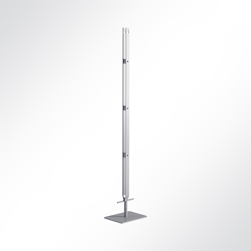 Artikelbild QP Akustikpaneele-Ständer für 4 Single Paneele horizontal ohne Rollen Grau 7035