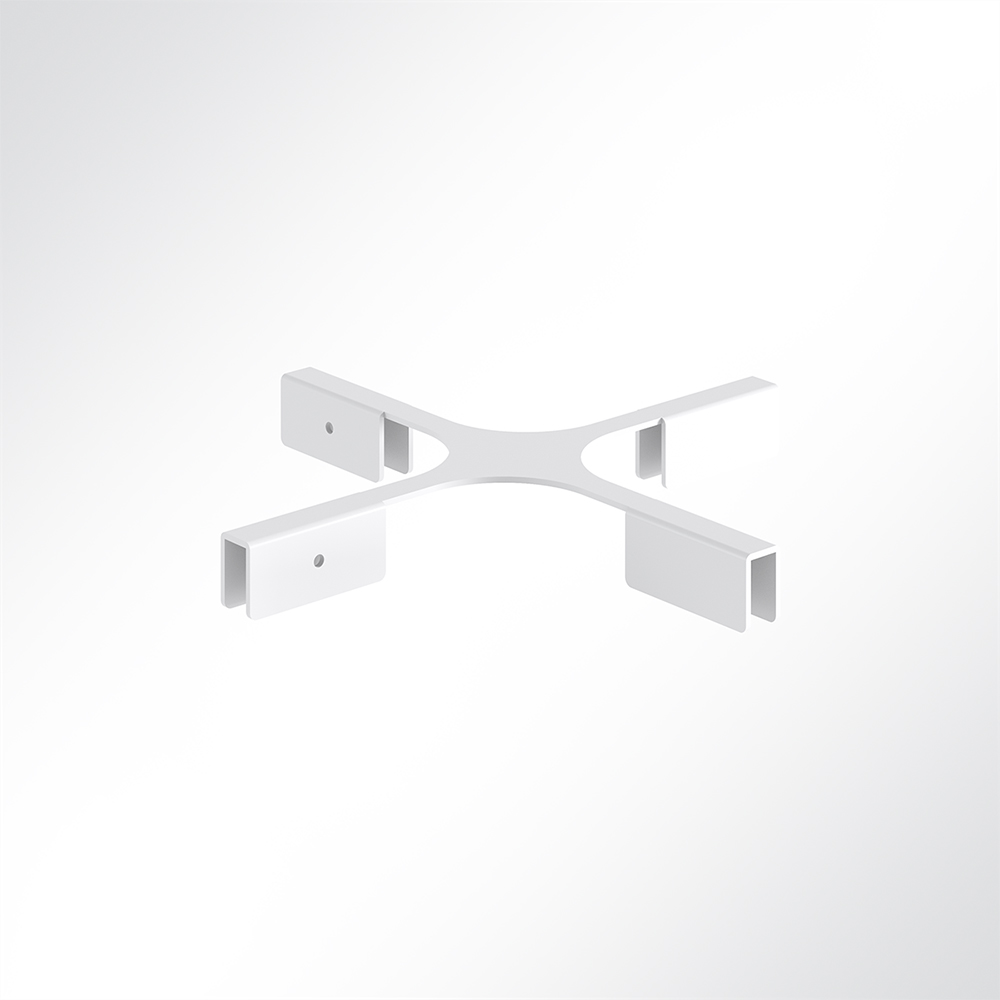 Artikelbild QP Akustikpaneele Booth-Mode Kopf-Verbinder von 4 Paneelen Weiß 9003