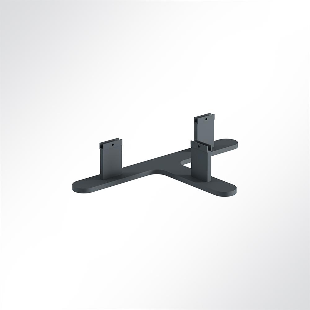 Artikelbild QP Akustikpaneele Booth-Mode Fuß-Verbinder von 3 Paneelen Schwarz 7016