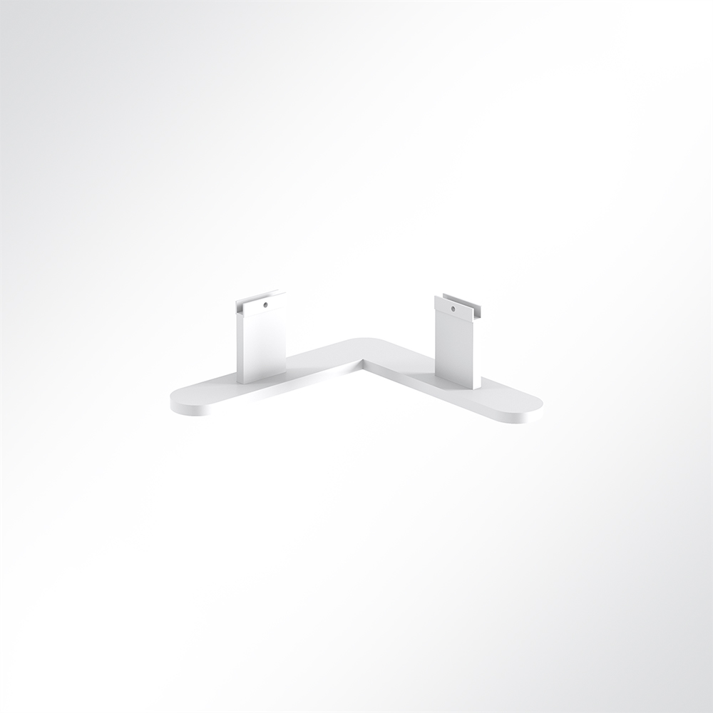 Artikelbild QP Akustikpaneele Booth-Mode Fuß-Verbinder von 2 Paneelen 90° Weiß 9003