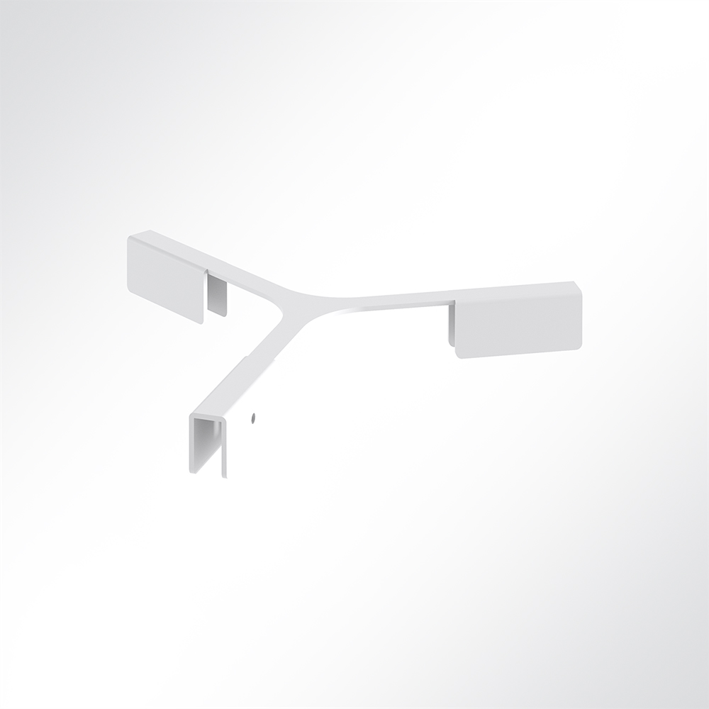 Artikelbild QP Akustikpaneele Booth-Mode Kopf-Verbinder von 3 Paneelen 120° Weiß 9003