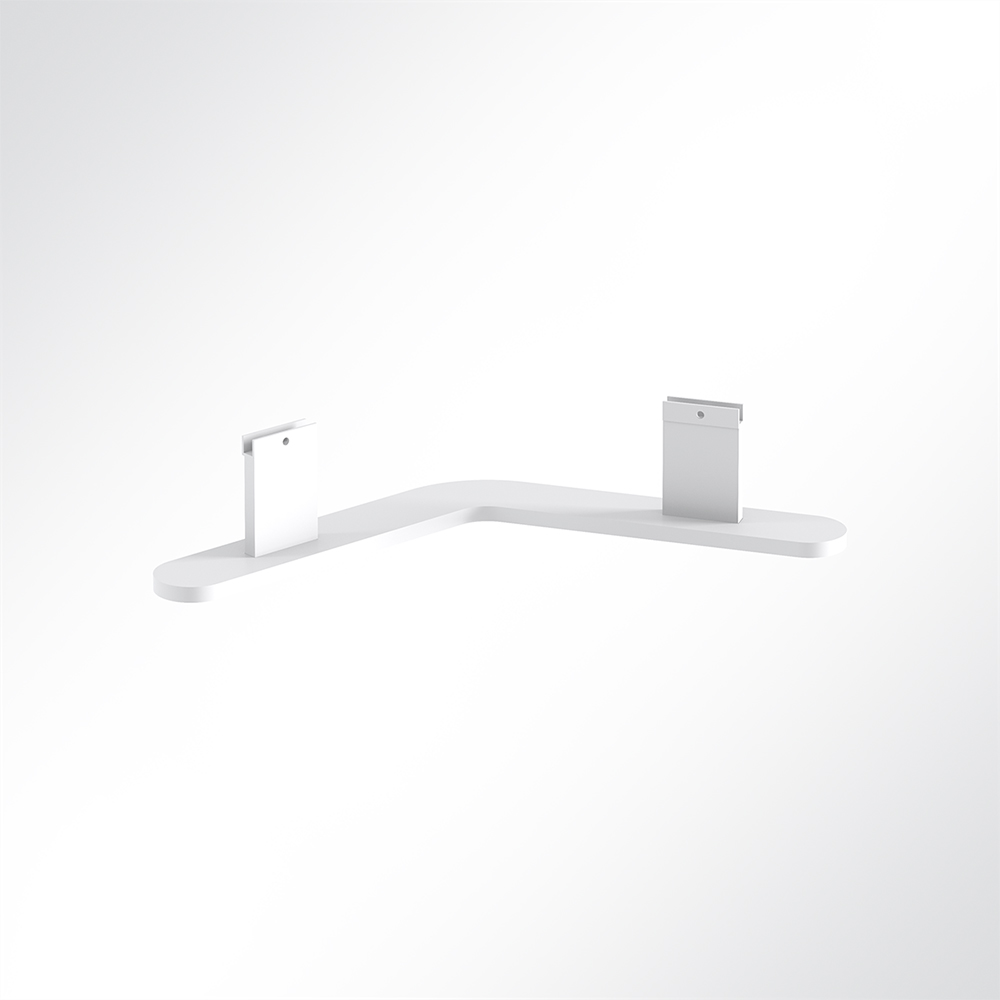 Artikelbild QP Akustikpaneele Booth-Mode Fuß-Verbinder von 2 Paneelen 120° Weiß 9003