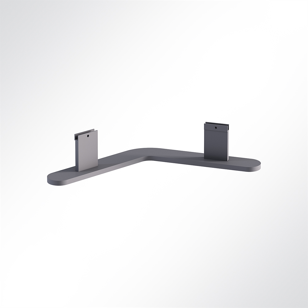 Artikelbild QP Akustikpaneele Booth-Mode Fuß-Verbinder von 2 Paneelen 120° Grau 7035