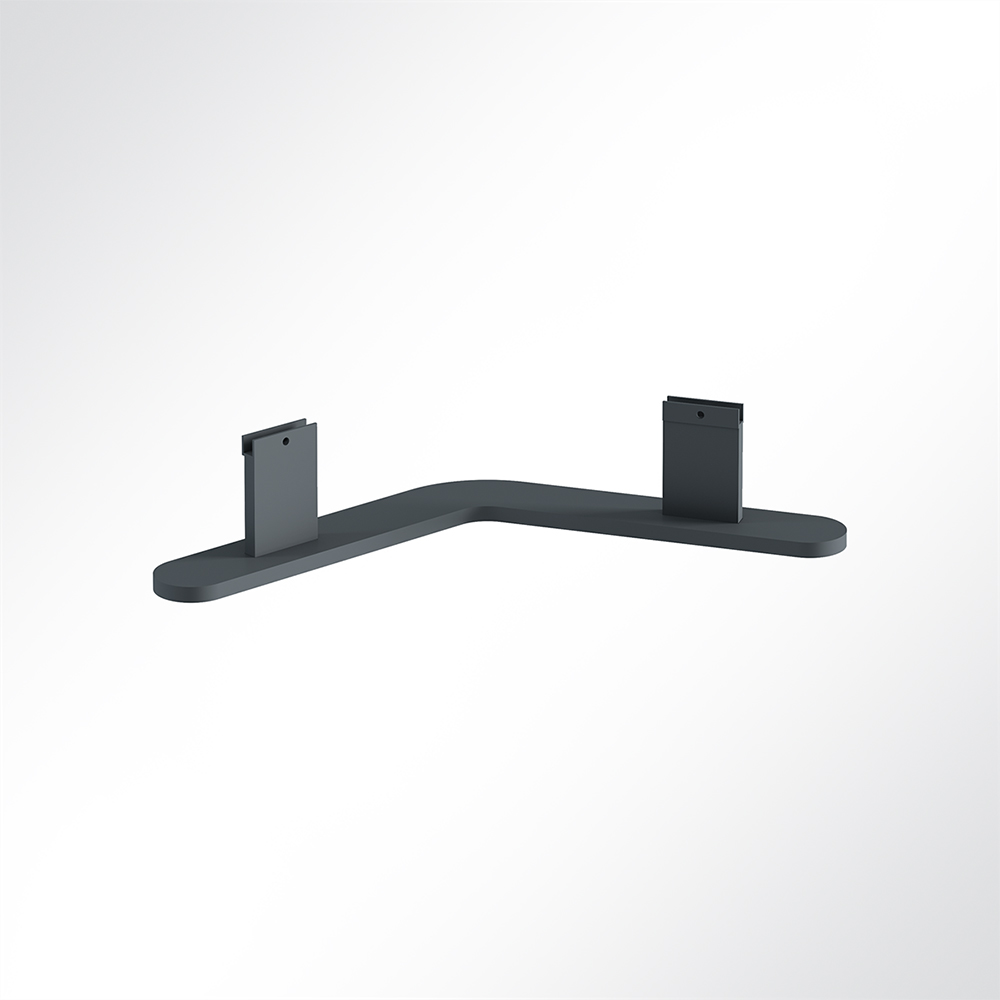 Artikelbild QP Akustikpaneele Booth-Mode Fuß-Verbinder von 2 Paneelen 120° Schwarz 7016