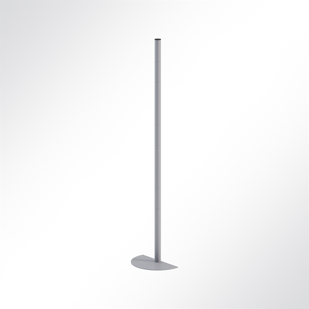 Artikelbild QP Akustikpaneele Pole-Mode Stange Ø4cm Höhe 140cm 1/2 Fuß Ø34cm Grau 7035