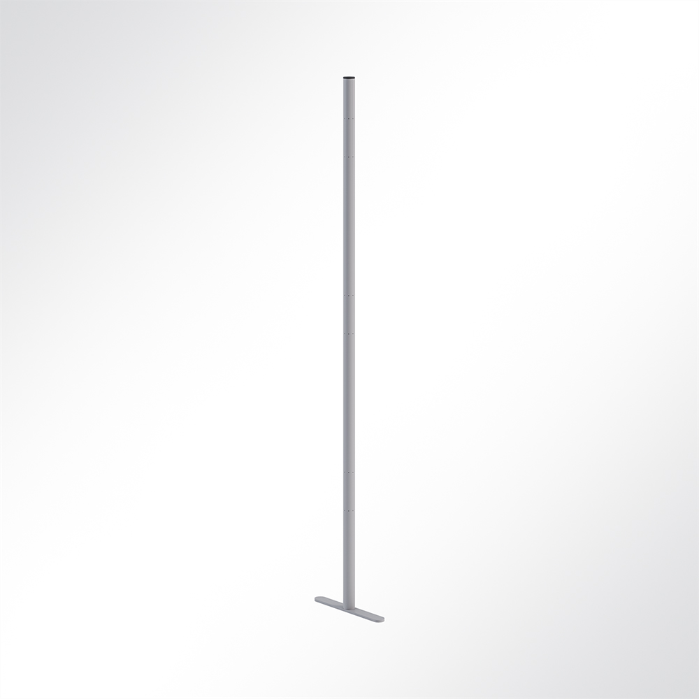 Artikelbild QP Akustikpaneele Pole-Mode Stange Ø4cm Höhe 180cm Fuß L: 34cm Grau 7035