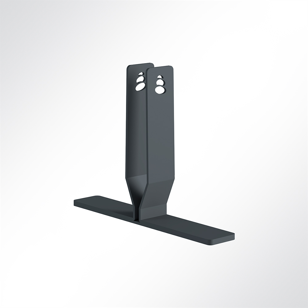 Artikelbild QP Akustikpaneele Desking 2er Set Paneel-Ständer für Schreibtisch-Unterteilung Schwarz 7016