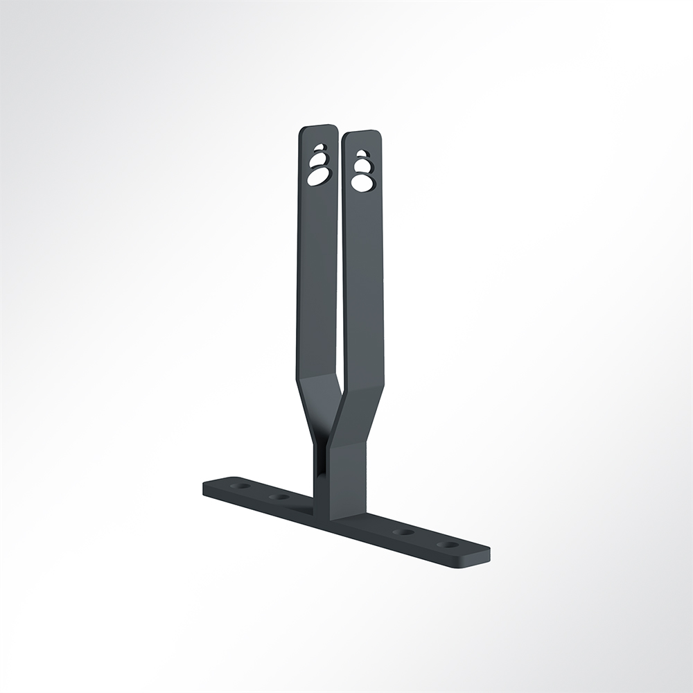 Artikelbild QP Akustikpaneele Desking 2er Set Paneel-Ständer für Schreibtisch-Unterteilung Schwarz 7016