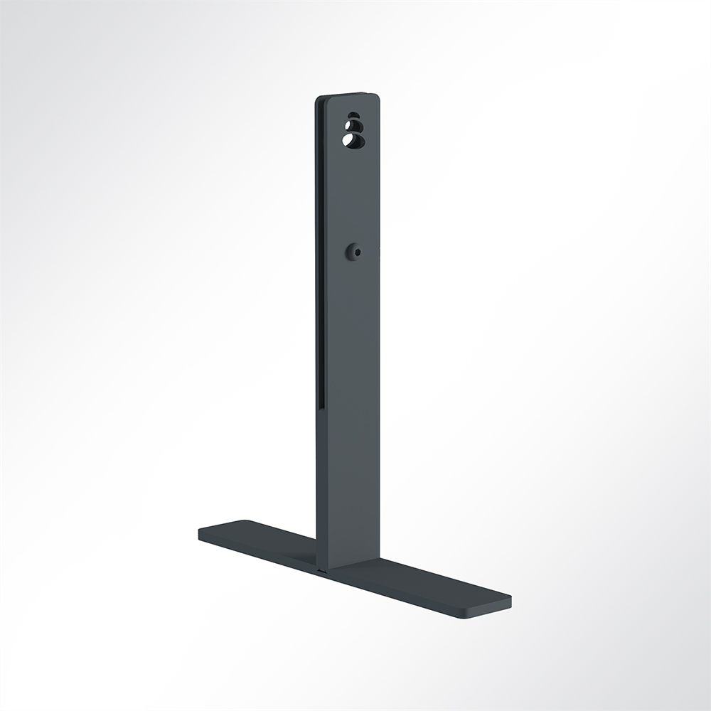 Artikelbild QP Akustikpaneele Desking 2er Set Paneel-Ständer für 2 Paneele als Unterteilung Schwarz 7016