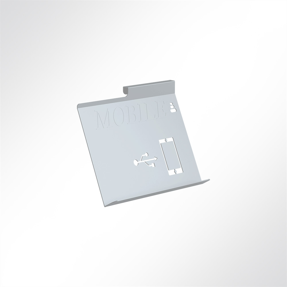 Artikelbild QP Akustikpaneele Desking Smartphone-Halter Weiß 9003