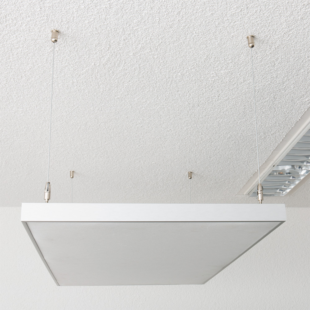 Artikelbild QP Deckensegel Akustikpaneele Schallabsorber (BxTxL) 620x35x625mm weiß