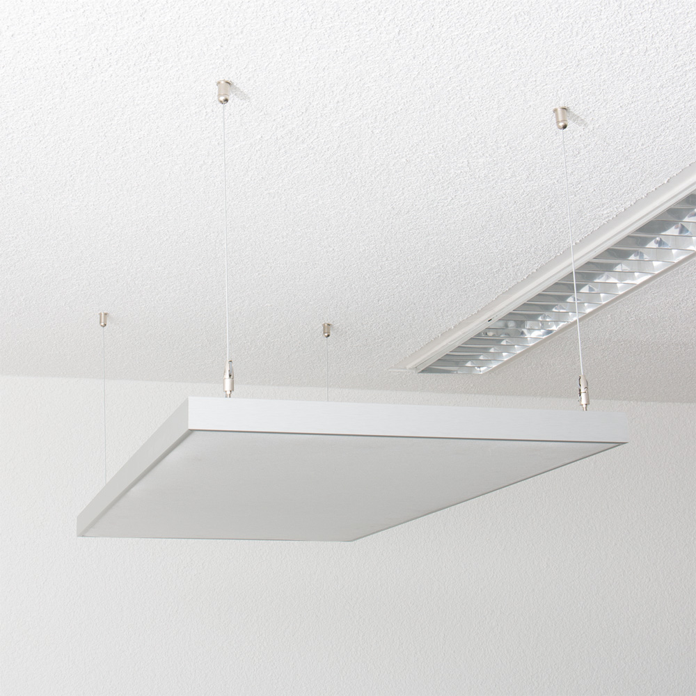 Artikelbild QP Deckensegel Akustikpaneele Schallabsorber (BxTxL) 620x35x625mm weiß