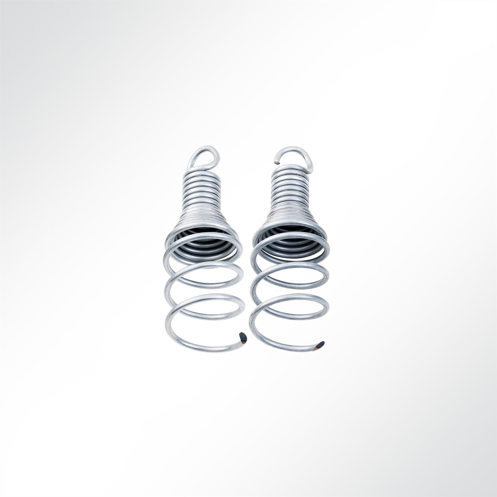 Artikelbild Abhängeset 2-fach für Akustikelemente mit Drahtspirale Drahtseil Ø1,5mm 1,5m