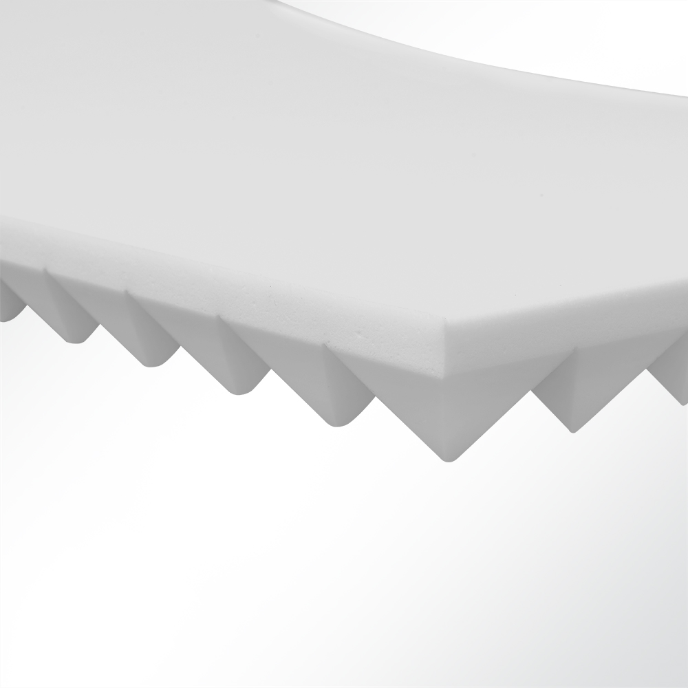 Artikelbild Basotect® Pyramidenschaum Noppenschaum hellgrau 1000x500x30mm Schallabsorber Schallschutz Schalldämmung für Wand und Decke