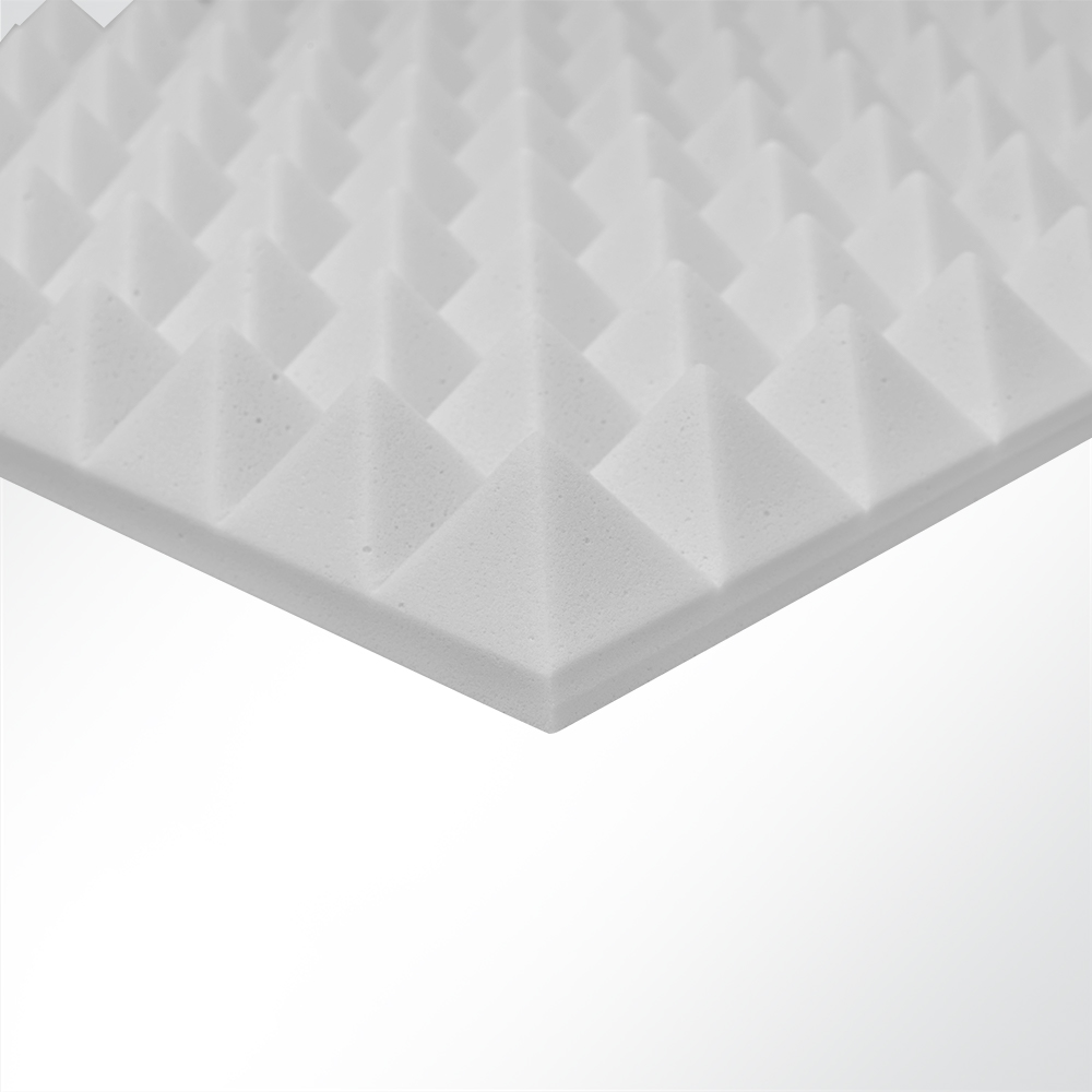 Artikelbild Basotect® Pyramidenschaum Noppenschaum hellgrau selbstklebend 1000x500x30mm Schallabsorber Schallschutz Schalldämmung