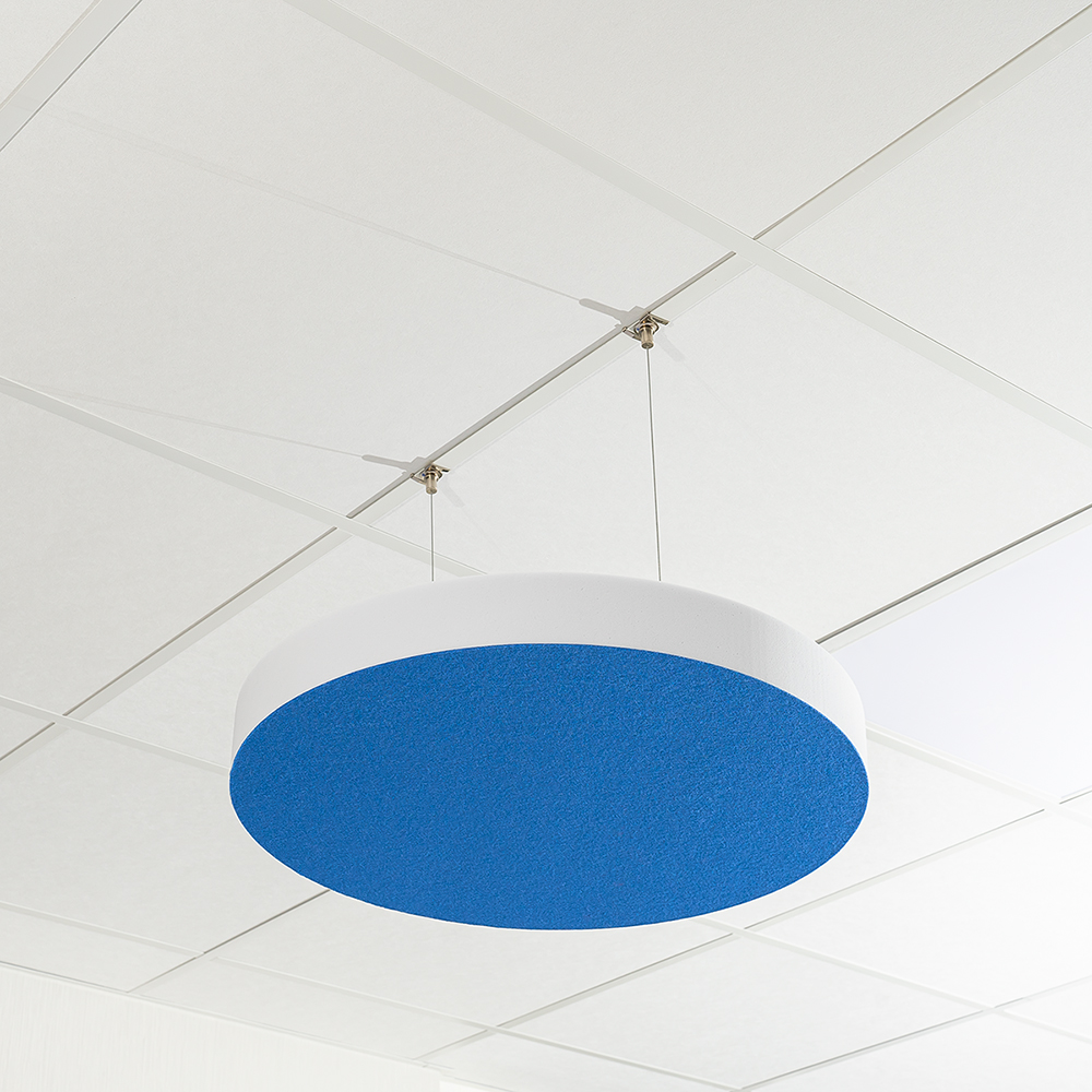 Artikelbild QP Schallabsorber Basotect® Kreis 600mm Camira Blazer Manchester mit Abhängeset