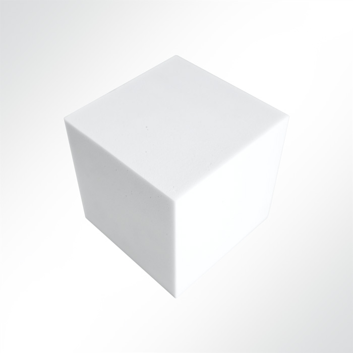 Würfel aus Basotect® Schaumstoff weiß
