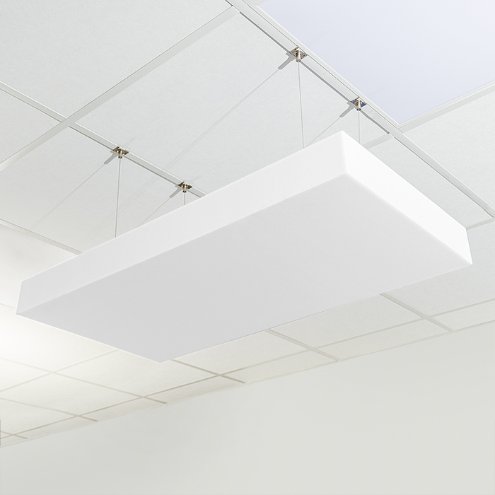 QP Schallabsorber Basotect® Paneel 100x50x10cm mit Abhängeset